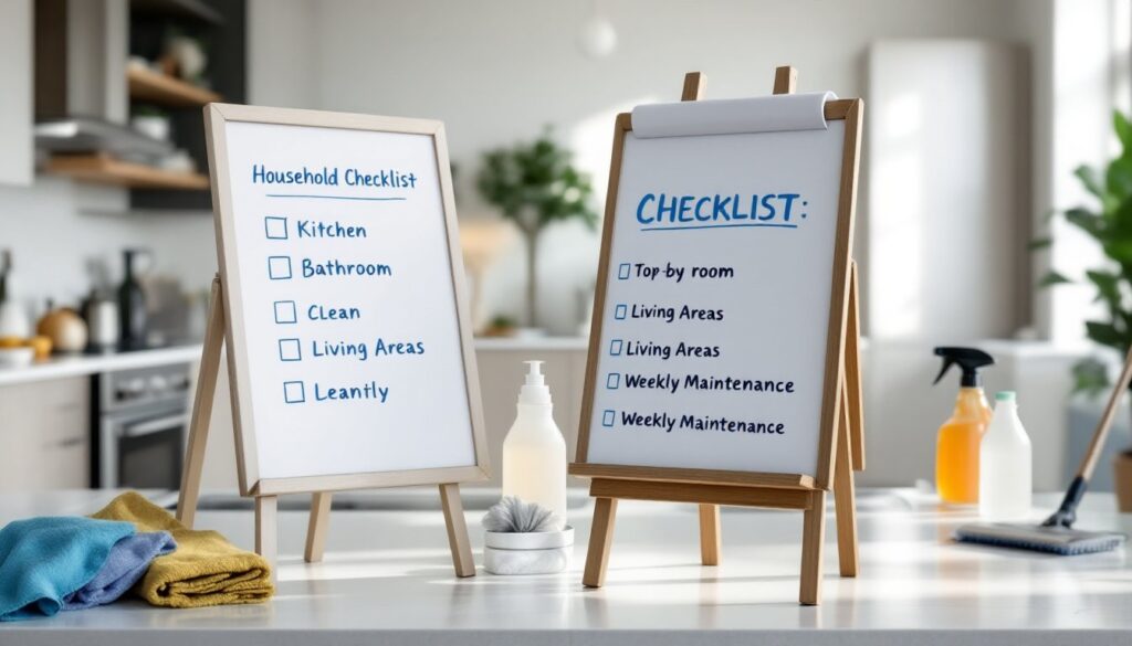household cleaning list