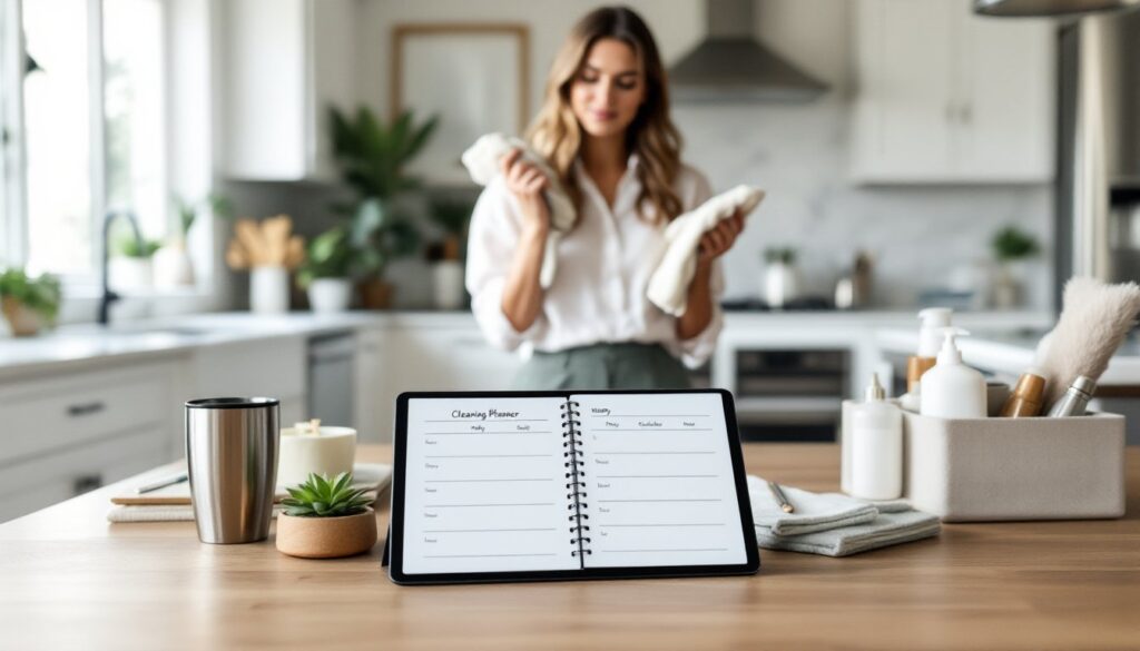 weekly cleaning planner