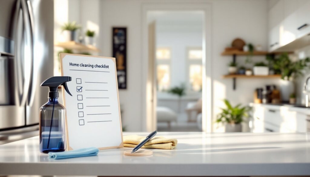 home cleaning list