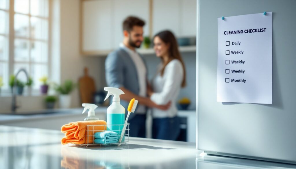cleaning list for house