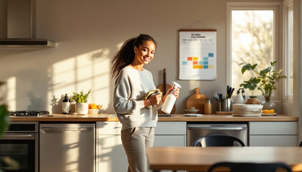 house cleaning schedule